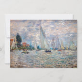 Claude Monet - Botensportwedstrijd bij Argenteuil Kaart (Voorkant)