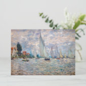 Claude Monet - Botensportwedstrijd bij Argenteuil Kaart (Staand voorkant)