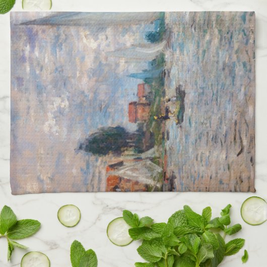 Claude Monet - Botensportwedstrijd bij Argenteuil Theedoek (Gevouwen)