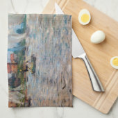 Claude Monet - Botensportwedstrijd bij Argenteuil Theedoek (Quarter Fold)