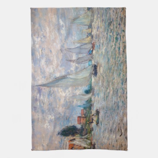 Claude Monet - Botensportwedstrijd bij Argenteuil Theedoek (Verticaal)