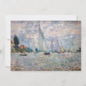 Claude Monet - Botensprintrace in Argenteuil Bedankkaart (Voorkant)