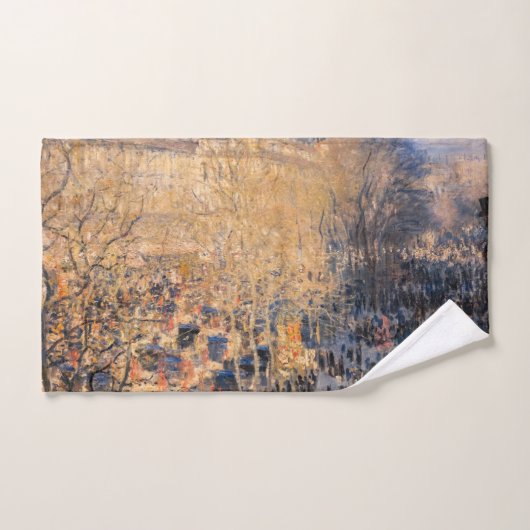 Claude Monet - Boulevard des Capucines in Parijs Bad Handdoek (Handdoek)