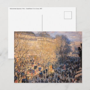 Claude Monet - Boulevard des Capucines in Parijs Briefkaart