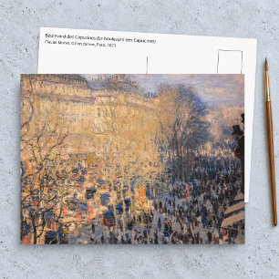 Claude Monet - Boulevard des Capucines in Parijs Briefkaart