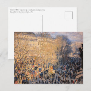 Claude Monet - Boulevard des Capucines in Parijs Briefkaart