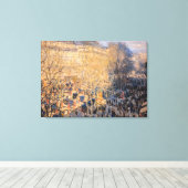 Claude Monet - Boulevard des Capucines in Parijs Canvas Afdruk (Insitu (Houten vloer))