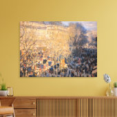 Claude Monet - Boulevard des Capucines in Parijs Canvas Afdruk (Insitu (Woonkamer))