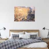 Claude Monet - Boulevard des Capucines in Parijs Canvas Afdruk (Insitu (Slaapkamer))