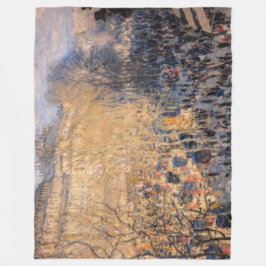 Claude Monet - Boulevard des Capucines in Parijs Fleece Deken (Voorkant)