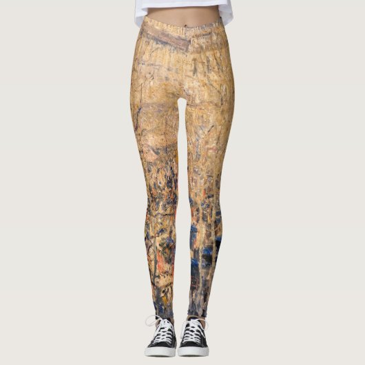 Claude Monet - Boulevard des Capucines in Parijs Leggings (Voorkant)
