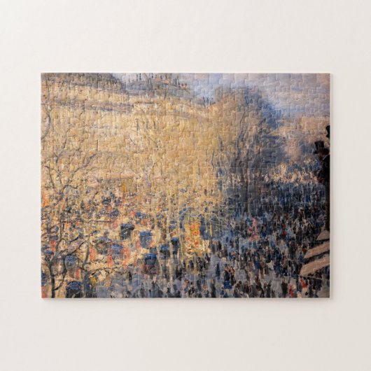 Claude Monet - Boulevard des Capucines in Parijs Legpuzzel (Horizontaal)