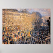 Claude Monet - Boulevard des Capucines in Parijs Poster (Voorkant)