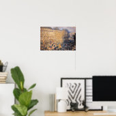Claude Monet - Boulevard des Capucines in Parijs Poster (Thuiskantoor)