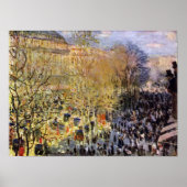 Claude Monet - Boulevard des Capucines in Parijs Poster (Voorkant)