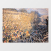 Claude Monet - Boulevard des Capucines in Parijs Raamsticker (Vel)