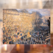 Claude Monet - Boulevard des Capucines in Parijs Raamsticker (Vel 2)