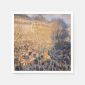 Claude Monet - Boulevard des Capucines in Parijs Servet (Voorkant)
