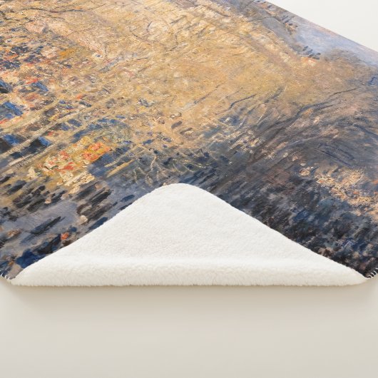 Claude Monet - Boulevard des Capucines in Parijs Sherpa Deken (3/4)