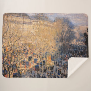 Claude Monet - Boulevard des Capucines in Parijs Sherpa Deken