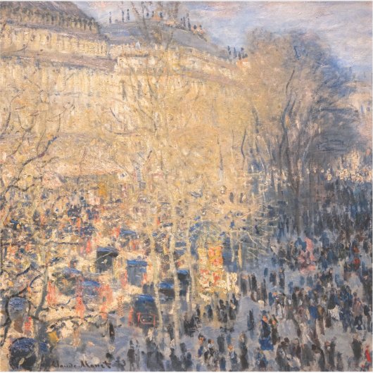 Claude Monet - Boulevard des Capucines in Parijs Sticker (Voorkant)