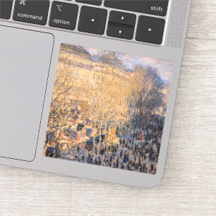 Claude Monet - Boulevard des Capucines in Parijs Sticker