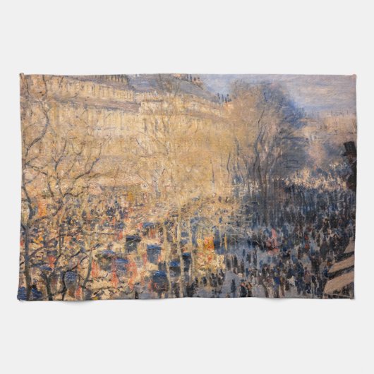 Claude Monet - Boulevard des Capucines in Parijs Theedoek (Horizontaal)
