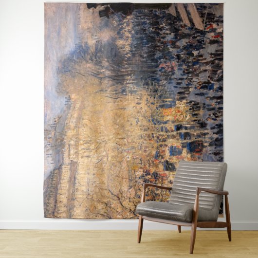 Claude Monet - Boulevard des Capucines in Parijs Wandkleed (In situ)