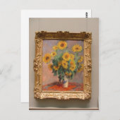 Claude Monet Bouquet of Sunflower 1908 Technique  Briefkaart (Voorkant / Achterkant)