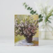  Claude Monet Bouquet van Mallows Briefkaart (Staand voorkant)