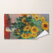 Claude Monet - Bouquet van zonnebloemen Bad Handdoek (Handdoek)