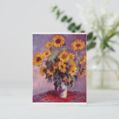 Claude Monet Bouquet van Zonnebloemen Briefkaart (Staand voorkant)