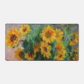 Claude Monet - Bouquet van zonnebloemen Bureaumat (Voorkant)