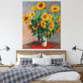 Claude Monet_Bouquet van Zonnebloemen - Canvas Pri (Insitu (Slaapkamer))