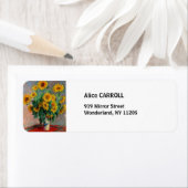 Claude Monet - Bouquet van zonnebloemen Etiket (Insitu)