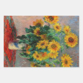 Claude Monet - Bouquet van zonnebloemen Inpakpapier Vel (Voorkant 2)
