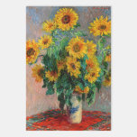 Claude Monet - Bouquet van zonnebloemen Inpakpapier Vel<br><div class="desc">Bouquet of Sunflower / Bouquet de tournesols - Claude Monet,  Oil on Canvas,  1881</div>