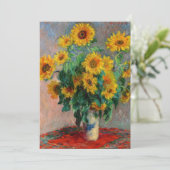 Claude Monet - Bouquet van zonnebloemen Kaart (Staand voorkant)
