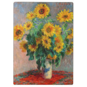 Claude Monet - Bouquet van zonnebloemen Klembord (Achterkant)