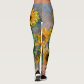 Claude Monet - Bouquet van zonnebloemen Leggings (Achterkant)