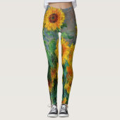 Claude Monet - Bouquet van zonnebloemen Leggings (Voorkant)