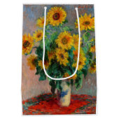 Claude Monet - Bouquet van zonnebloemen Medium Cadeauzakje (Achterkant)