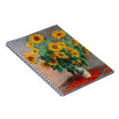 Claude Monet - Bouquet van zonnebloemen Notitieboek (Rechterzijde)