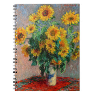 Claude Monet - Bouquet van zonnebloemen Notitieboek