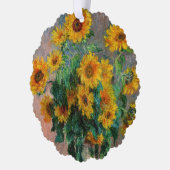 Claude Monet - Bouquet van zonnebloemen Ornament Kaart (Links)