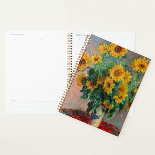 Claude Monet - Bouquet van zonnebloemen Planner (Display)