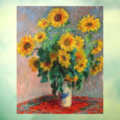 Claude Monet - Bouquet van zonnebloemen Raamsticker (Vel 3)