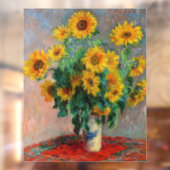 Claude Monet - Bouquet van zonnebloemen Raamsticker (Vel 2)