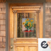 Claude Monet - Bouquet van zonnebloemen Raamsticker (Huis Deur)
