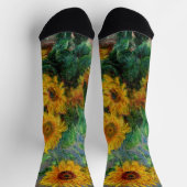 Claude Monet - Bouquet van zonnebloemen Sokken (Top)